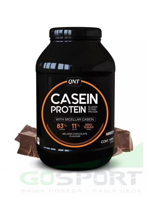Казеиновый протеин QNT CASEIN PROTEIN 908 г, Бельгийский шоколад Казеиновый протеин QNT CASEIN PROTEIN 908 г, Бельгийский шоколад