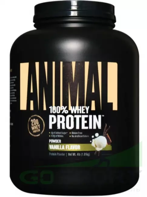 Сывороточный протеин UNIVERSAL NUTRITION ANIMAL WHEY 1810 г, Ваниль Сывороточный протеин UNIVERSAL NUTRITION ANIMAL WHEY 1810 г, Ваниль