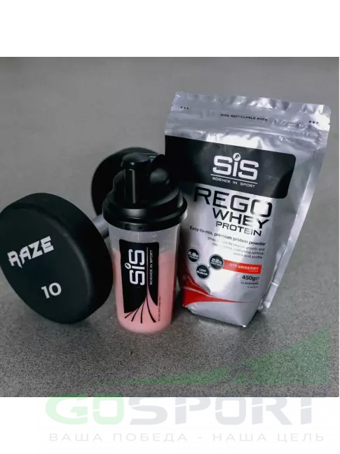 Комплексный протеин SCIENCE IN SPORT (SiS) REGO Whey Protein 450 г, Клубника Комплексный протеин SCIENCE IN SPORT (SiS) REGO Whey Protein 450 г, Клубника