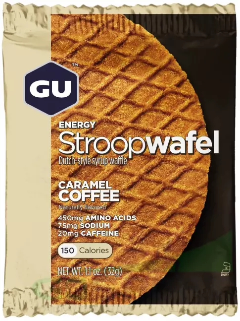 Энергетический батончик GU Energy Labs GU ENERGY STROOPWAFEL 20mg caffeine 16 x 32 г, Карамель-Кофе Энергетический батончик GU Energy Labs GU ENERGY STROOPWAFEL 20mg caffeine 16 x 32 г, Карамель-Кофе