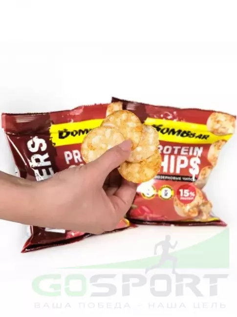Чипсы BombBar Protein Chips 6 x 50 г, Бекон с паприкой Чипсы BombBar Protein Chips 6 x 50 г, Бекон с паприкой