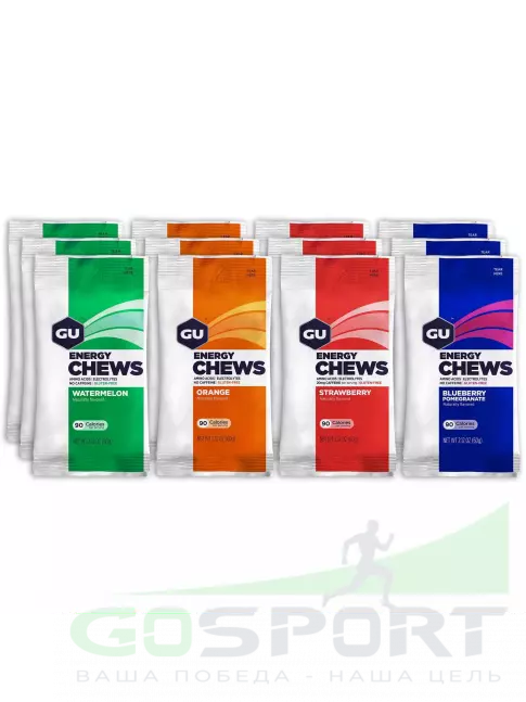 Конфетки GU Energy Labs Мармеладки Energy Chews 12 x 60 г, Микс Конфетки GU Energy Labs Мармеладки Energy Chews 12 x 60 г, Микс