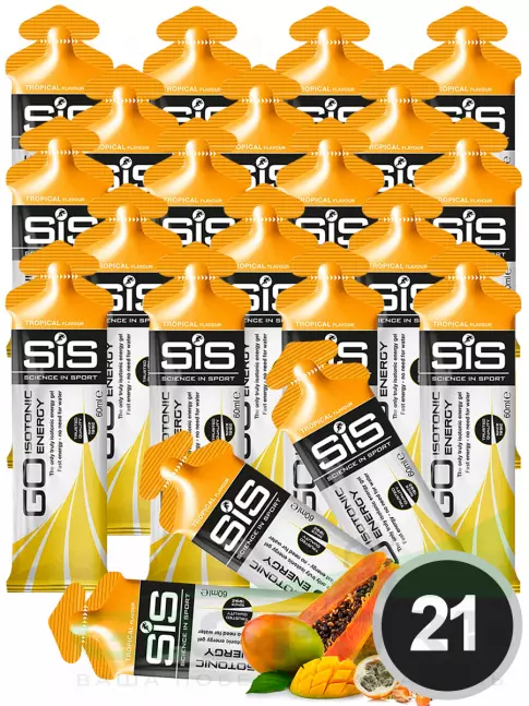 Гель питьевой SCIENCE IN SPORT (SiS) GO Isotonic Energy Gels 21 x 60 мл, Тропик Гель питьевой SCIENCE IN SPORT (SiS) GO Isotonic Energy Gels 21 x 60 мл, Тропик