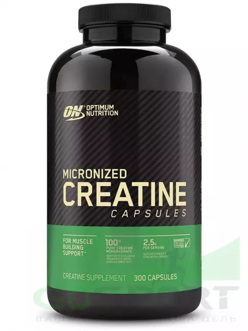 Микронизированный креатин Optimum Nutrition Micronized Creatine Capsules 300 капсул Микронизированный креатин Optimum Nutrition Micronized Creatine Capsules 300 капсул