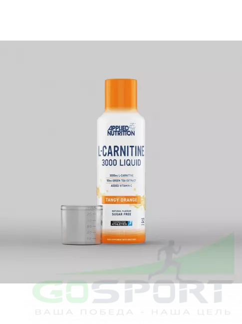 L-Карнитин жидкий APPLIED NUTRITION L-Carnitine 3000 Liquid 480 мл, Острый Апельсин L-Карнитин жидкий APPLIED NUTRITION L-Carnitine 3000 Liquid 480 мл, Острый Апельсин