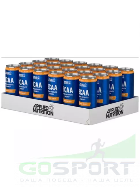 Жидкие BCAA APPLIED NUTRITION BCAA - Functional Drink CANS 24 x 330 мл, Апельсиновый Взрыв Жидкие BCAA APPLIED NUTRITION BCAA - Functional Drink CANS 24 x 330 мл, Апельсиновый Взрыв