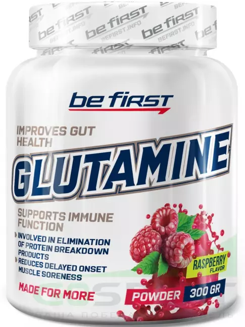 L-Глютамин Be First Glutamine Powder 300 г, Малина L-Глютамин Be First Glutamine Powder 300 г, Малина