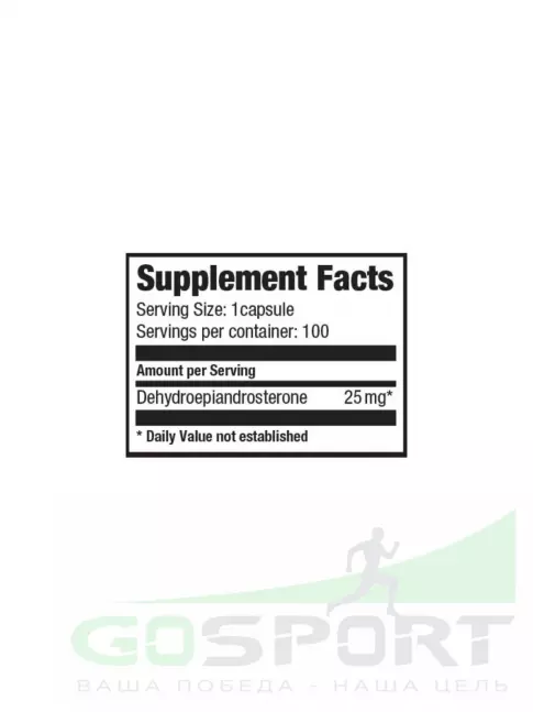 Тестобустеры Ultimate Nutrition DHEA 100 капсул Тестобустеры Ultimate Nutrition DHEA 100 капсул