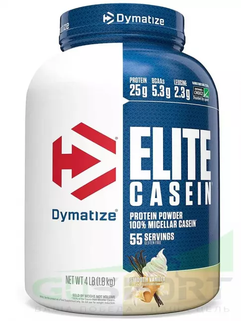 Казеиновый протеин Dymatize Elite Casein 1800 г, Ваниль