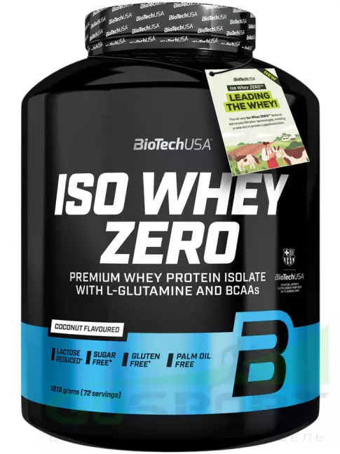 Изолят протеина BioTechUSA Iso Whey Zero 1816 г, Кокос Изолят протеина BioTechUSA Iso Whey Zero 1816 г, Кокос