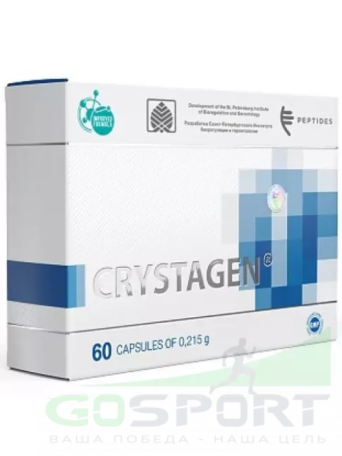 Пептиды Хавинсона PEPTIDES Кристаген (Crystagen) 60 капсул Пептиды Хавинсона PEPTIDES Кристаген (Crystagen) 60 капсул