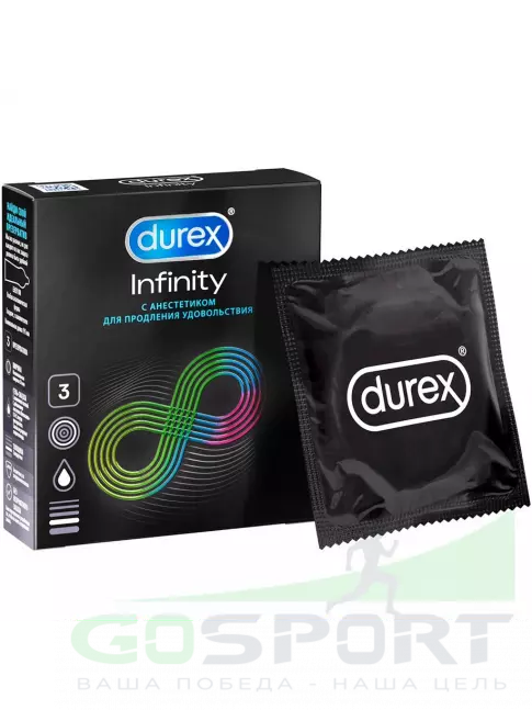 Презервативы Durex Infinity (гладкие) 3 шт Презервативы Durex Infinity (гладкие) 3 шт