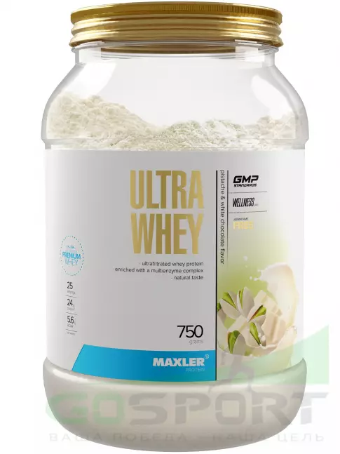 Сывороточный протеин MAXLER Ultra Whey 750 г, Фисташка с белым шоколадом