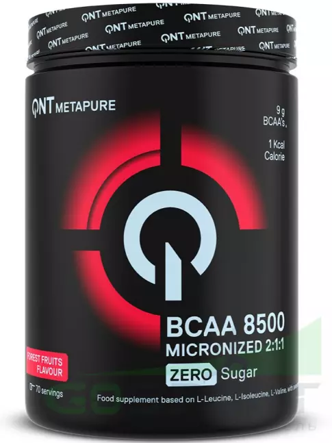 BCAA QNT BCAA 8500 Powder 2:1:1 350 г, Лесные ягоды BCAA QNT BCAA 8500 Powder 2:1:1 350 г, Лесные ягоды