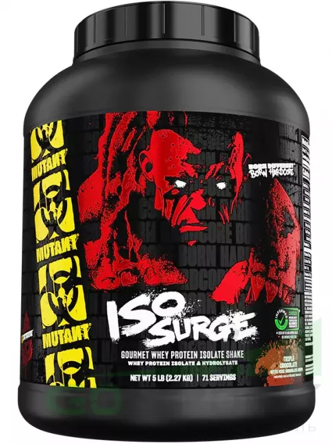 Изолят протеина Mutant Iso Surge 2270 г, Тройной шоколад Изолят протеина Mutant Iso Surge 2270 г, Тройной шоколад
