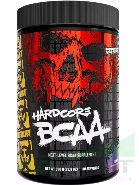 BCAA Mutant HARDCORE BCAA 390 г, Виноград BCAA Mutant HARDCORE BCAA 390 г, Виноград