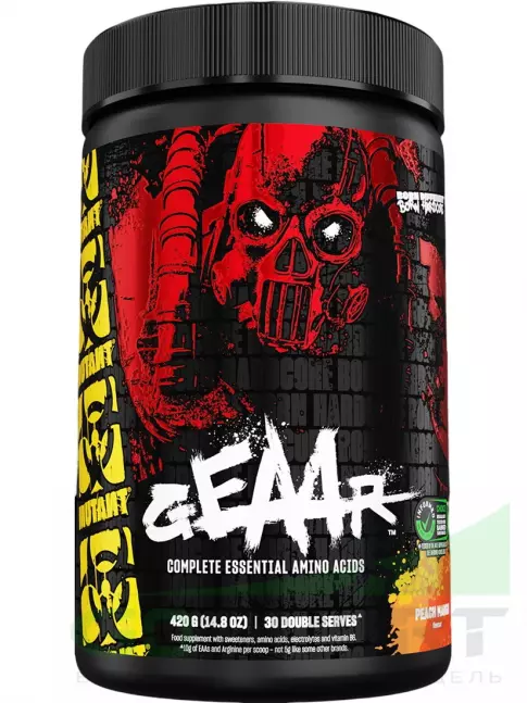 Аминокислоты Mutant GEAAR 420 г, Персик - Манго Аминокислоты Mutant GEAAR 420 г, Персик - Манго