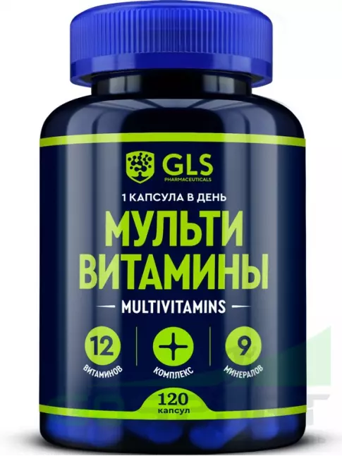 Витаминный комплекс GLS pharmaceuticals Мультивитамины 12+9 120 капсул Витаминный комплекс GLS pharmaceuticals Мультивитамины 12+9 120 капсул