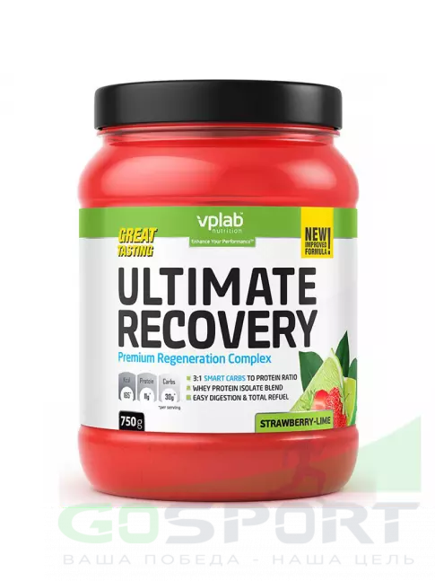 Восстановление VP Laboratory Ultimate Recovery 750 г, Клубника-Лайм