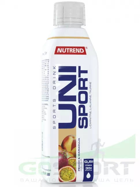 Изотоник NUTREND Unisport 500 мл, Персик-Маракуйя Изотоник NUTREND Unisport 500 мл, Персик-Маракуйя