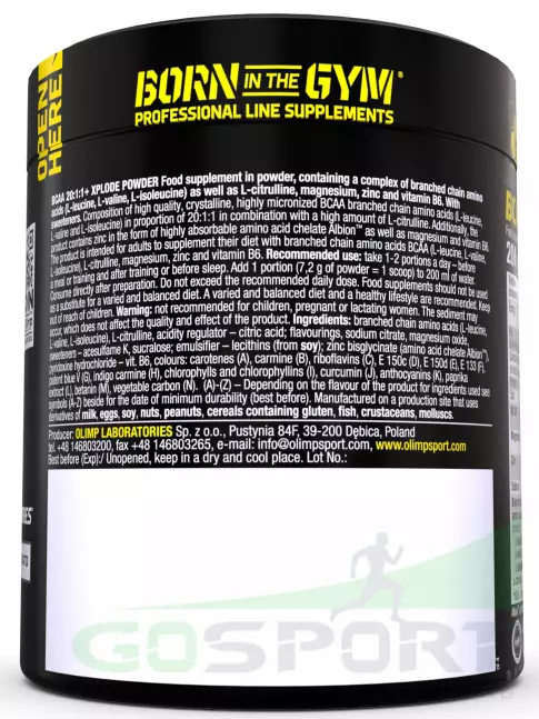 BCAA 20:1:1 OLIMP BCAA XPLODE POWDER 20:1:1 200 г, Груша BCAA 20:1:1 OLIMP BCAA XPLODE POWDER 20:1:1 200 г, Груша