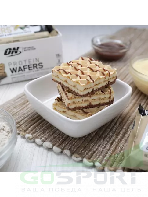 Протеиновый батончик Optimum Nutrition Protein Wafers 40 г, Ванильный крем Протеиновый батончик Optimum Nutrition Protein Wafers 40 г, Ванильный крем