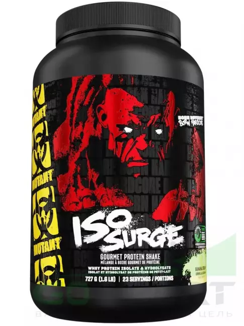 Изолят протеина Mutant Iso Surge 727 г, Банановый крем Изолят протеина Mutant Iso Surge 727 г, Банановый крем