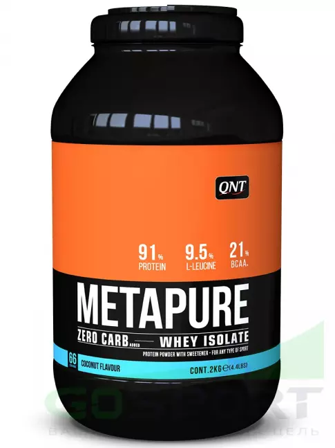 Изолят протеина QNT METAPURE ZERO CARB 2000 г, Кокос Изолят протеина QNT METAPURE ZERO CARB 2000 г, Кокос