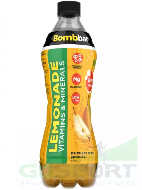 Диетический продукт BombBar Лимонад с витаминами и минералами 500 мл, Дюшес Диетический продукт BombBar Лимонад с витаминами и минералами 500 мл, Дюшес