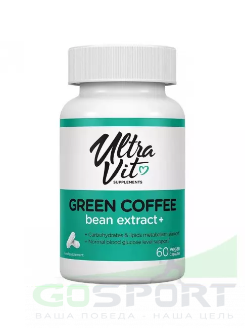 Жиросжигатель UltraVit Green Coffee Bean Extract 60 капсул