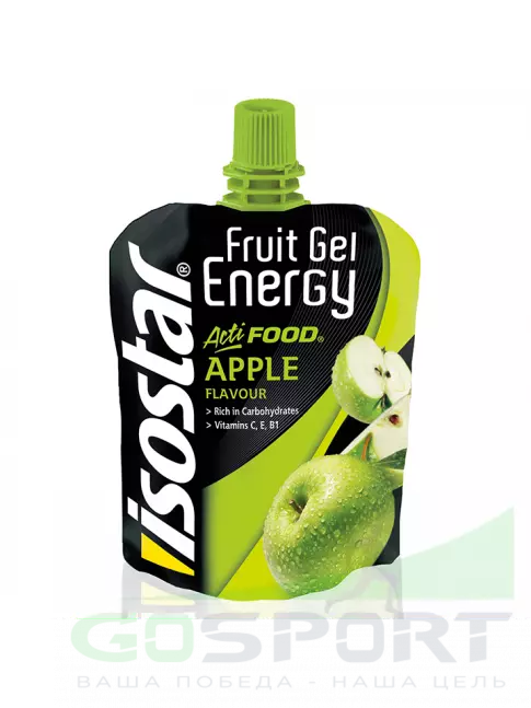 Энергетический гель питьевой Isostar Actifood 1 саше, Яблоко Энергетический гель питьевой Isostar Actifood 1 саше, Яблоко