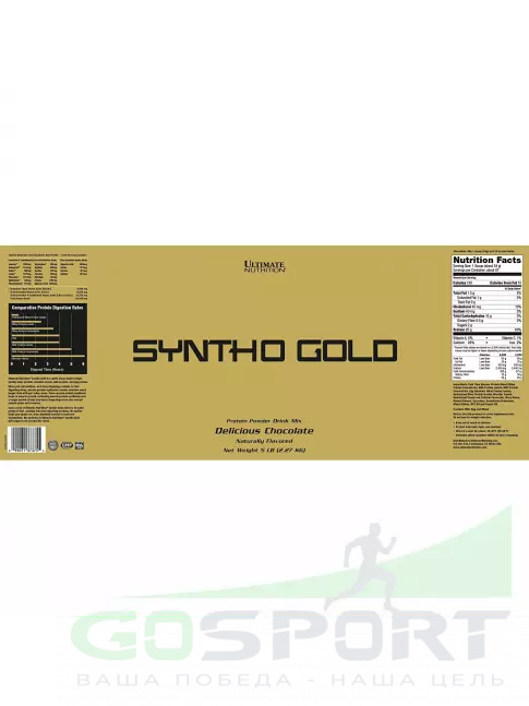 Комплексный протеин Ultimate Nutrition Syntha Gold 2270 г, Шоколад Комплексный протеин Ultimate Nutrition Syntha Gold 2270 г, Шоколад