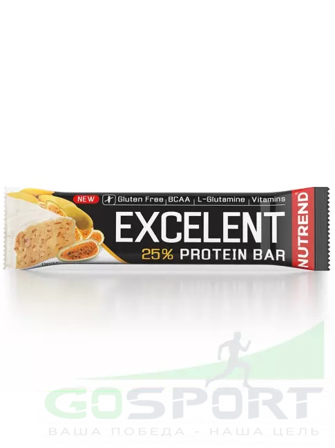Протеиновый батончик NUTREND Excelent Protein Bar 85 г, Бразильский фрукт куруба Протеиновый батончик NUTREND Excelent Protein Bar 85 г, Бразильский фрукт куруба
