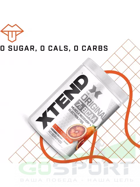 BCAA Xtend BCAA Xtend (EU) 398-431 г, Красный апельсин BCAA Xtend BCAA Xtend (EU) 398-431 г, Красный апельсин