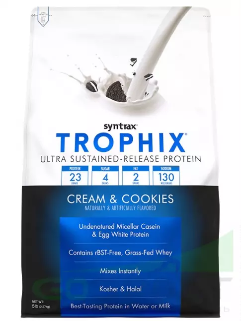 Комплексный протеин SYNTRAX Trophix 2270 г, Печенье с кремом Комплексный протеин SYNTRAX Trophix 2270 г, Печенье с кремом