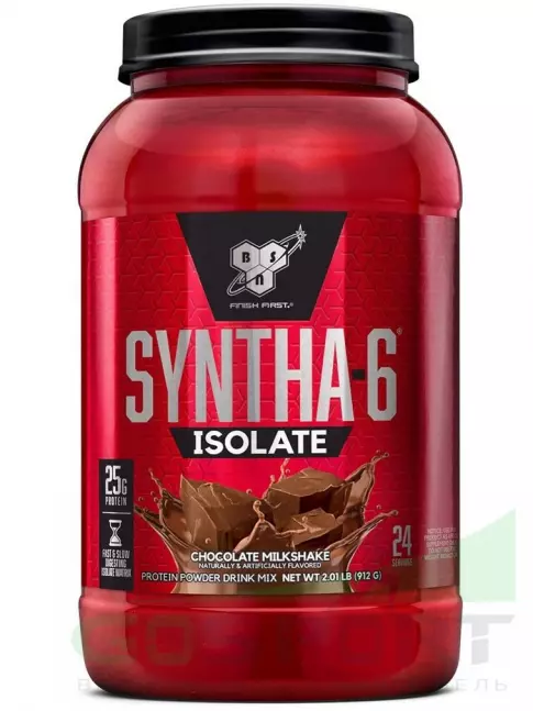 Изолят протеина BSN SYNTHA-6 ISOLATE 912 г / 2.01 LB, Шоколадно-молочный коктейль Изолят протеина BSN SYNTHA-6 ISOLATE 912 г / 2.01 LB, Шоколадно-молочный коктейль