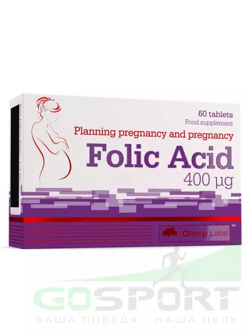 Фолиевая кислота (B9) OLIMP Folic Acid (B9) 60 таблеток Фолиевая кислота (B9) OLIMP Folic Acid (B9) 60 таблеток