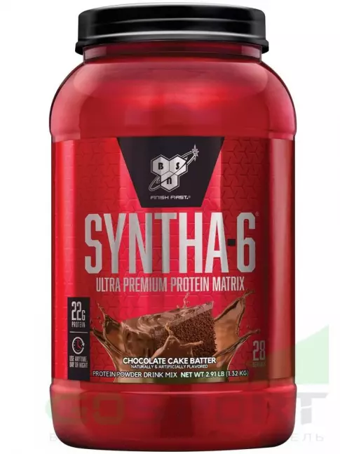 Комплексный протеин BSN SYNTHA-6 1320 г, Шоколадное заварное пирожное