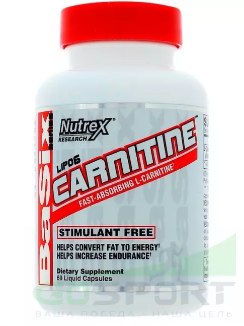 L-Карнитин в капсулах Nutrex Lipo-6 Carnitine 60 капсул L-Карнитин в капсулах Nutrex Lipo-6 Carnitine 60 капсул