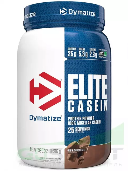 Казеиновый протеин Dymatize Elite Casein 908 г, Насыщенный шоколад Казеиновый протеин Dymatize Elite Casein 908 г, Насыщенный шоколад
