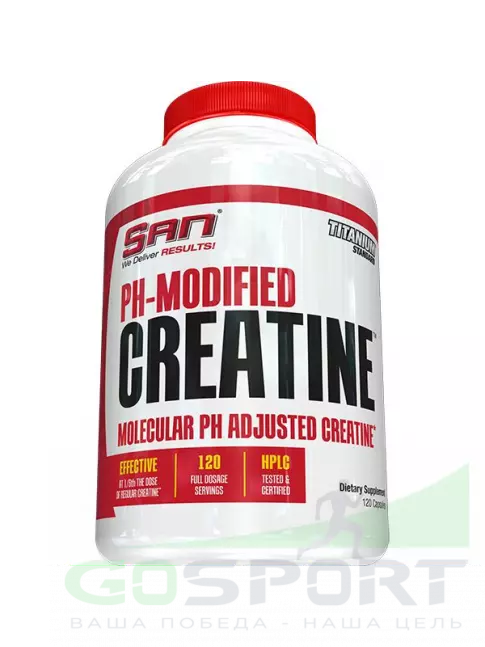 Креатиновый комплекс SAN PH Modified Creatine 120 капсул Креатиновый комплекс SAN PH Modified Creatine 120 капсул
