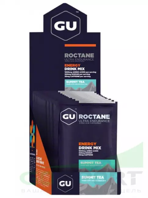 Изотоник GU Energy Labs GU ROCTANE ENERGY DRINK MIX 10 x 65 г, Горный чай Изотоник GU Energy Labs GU ROCTANE ENERGY DRINK MIX 10 x 65 г, Горный чай