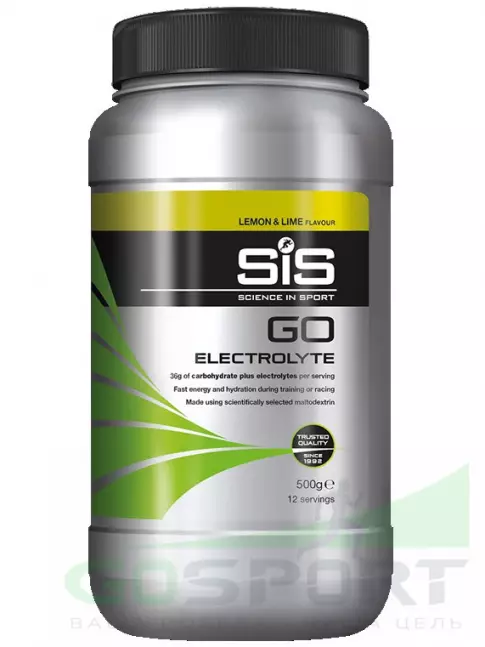 Изотоник SCIENCE IN SPORT (SiS) GO Electrolyte Powder 500 г, Лимон-Лайм Изотоник SCIENCE IN SPORT (SiS) GO Electrolyte Powder 500 г, Лимон-Лайм