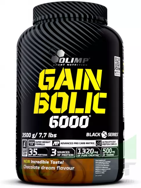 Гейнер OLIMP GAIN BOLIC 6000 3500 г, Шоколад Гейнер OLIMP GAIN BOLIC 6000 3500 г, Шоколад