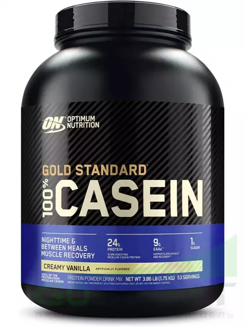 Казеиновый протеин Optimum Nutrition 100% Casein Gold Standard 1750 г, Ванильный крем Казеиновый протеин Optimum Nutrition 100% Casein Gold Standard 1750 г, Ванильный крем