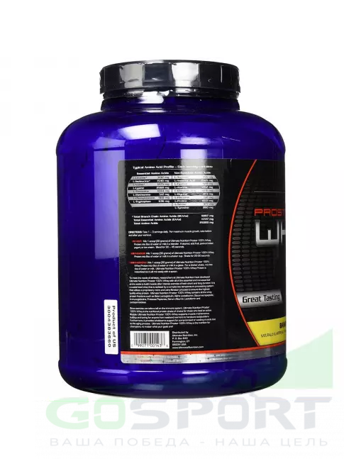Сывороточный протеин Ultimate Nutrition Prostar Whey 2390 г, Банан Сывороточный протеин Ultimate Nutrition Prostar Whey 2390 г, Банан