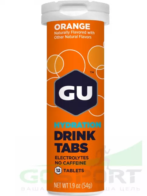 Изотоник GU Energy Labs GU HYDRATION DRINK TABS 1 x 12 таб, Апельсин Изотоник GU Energy Labs GU HYDRATION DRINK TABS 1 x 12 таб, Апельсин