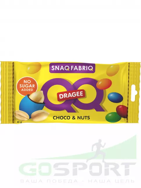 Драже SNAQ FABRIQ Драже QQ с арахисом и молочным шоколадом покрытое разноцветной глазурью, без сахара 3 х 40 г