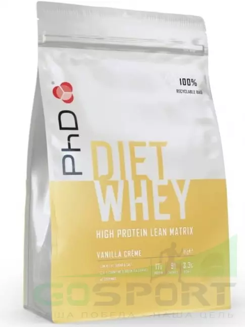 Заменитель питания PhD Nutrition Diet Whey Protein 1000 г, Ванильный крем