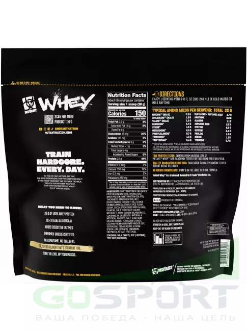 Сывороточный протеин Mutant Whey 2270 г, Печенье с Кремом Сывороточный протеин Mutant Whey 2270 г, Печенье с Кремом
